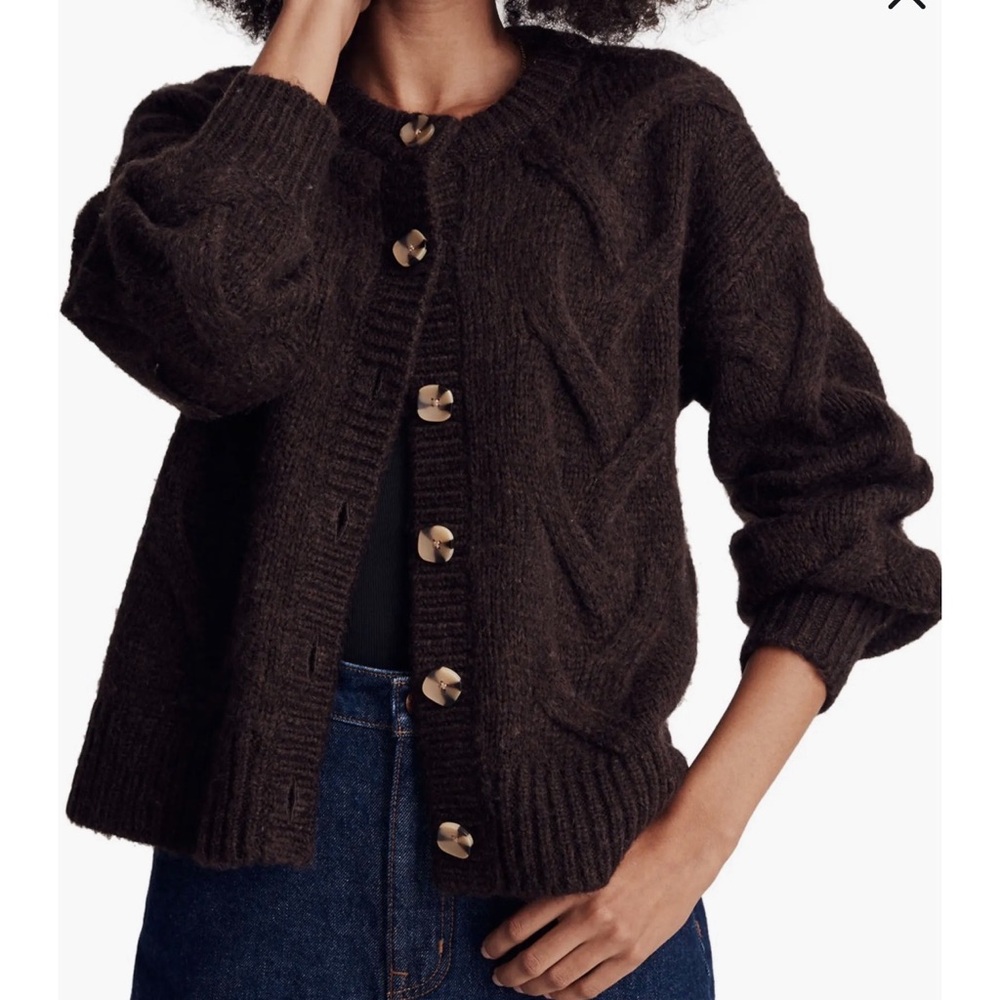 Madewell Cable Ashmont Cardigan